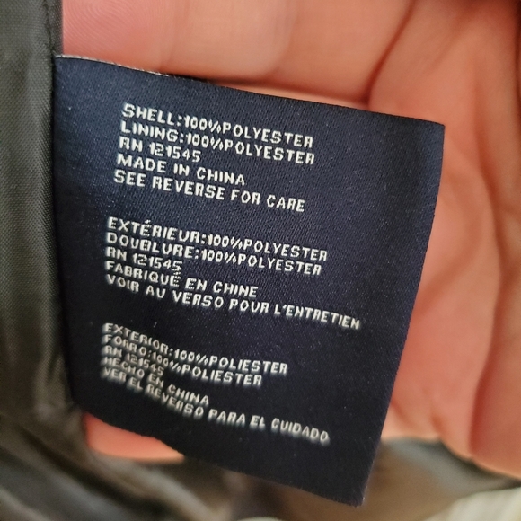 London Fog Women's Water-Resistant Hooded Anorak Coat Small In Black LIKE NEW - Picture 7 of 9